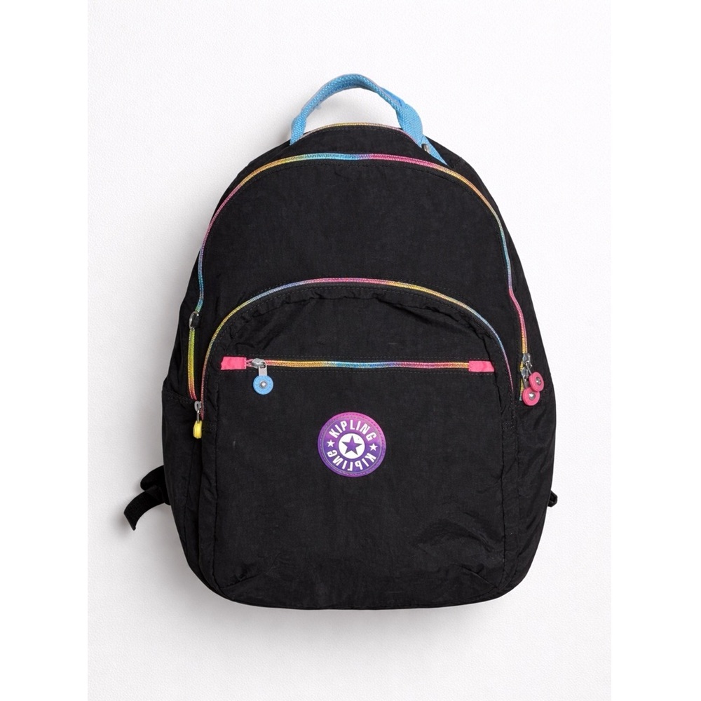 Kipling Seoul Large Printed 15" Laptop
Backpack Black Rainbow